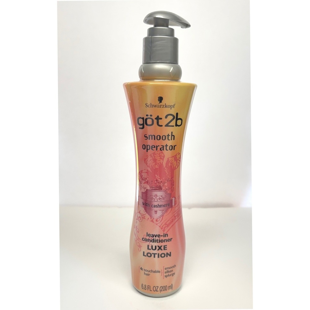 Schwarzkopf Got2b Smooth Operator Leave In Conditioner‎ Luxe Lotion 6.8 fl oz
